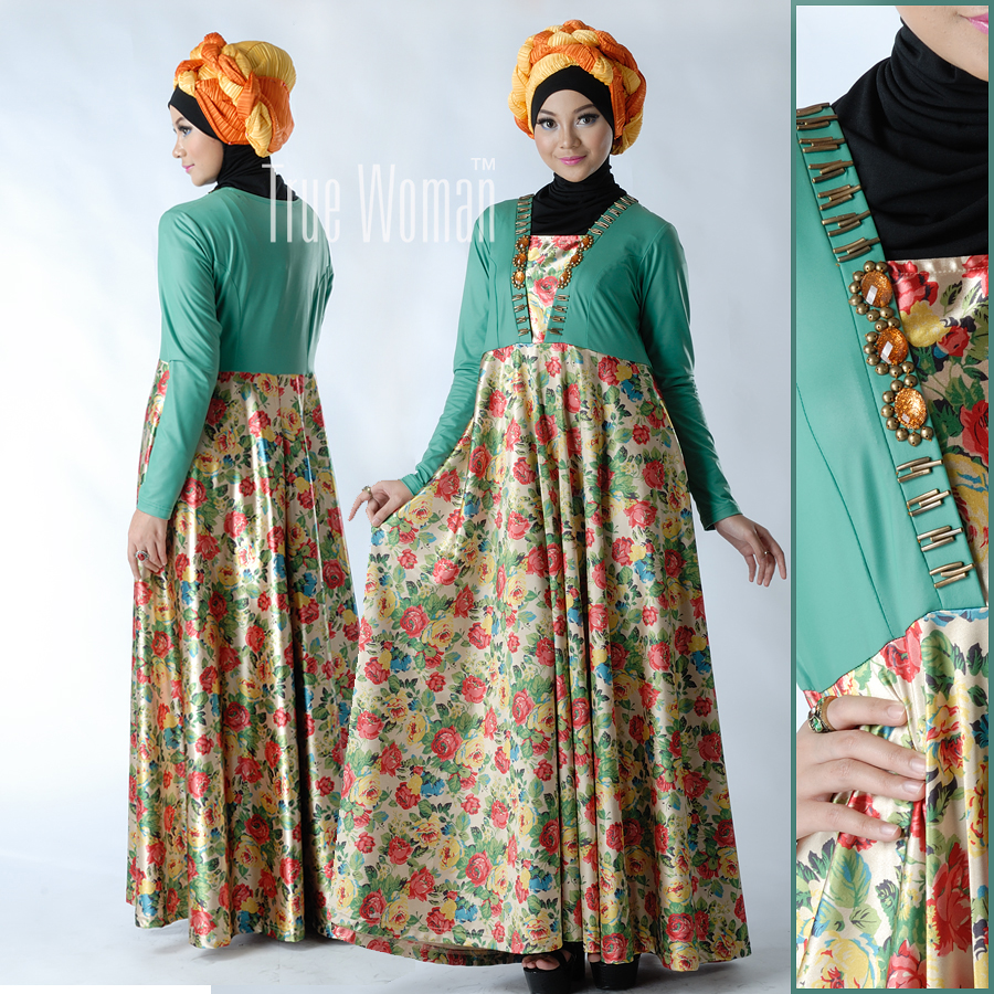 BSN 44  Baju Muslim Gamis Modern  Gamis Muslimah Cantik Dan Murah