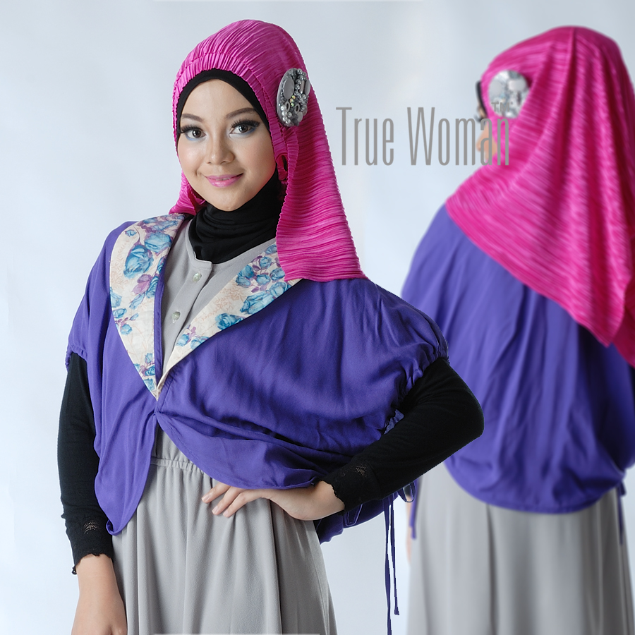 BW 04 (ungu)  Baju Muslim Gamis Modern  Gamis Muslimah 